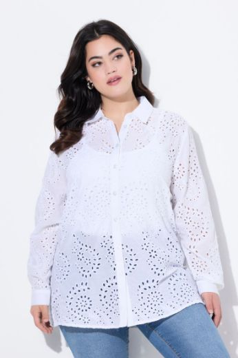 Plus size veliki brojevi Bluza s  ukrasnim vezom za punije