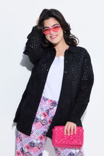 Plus size veliki brojevi Bluza s  ukrasnim vezom za punije