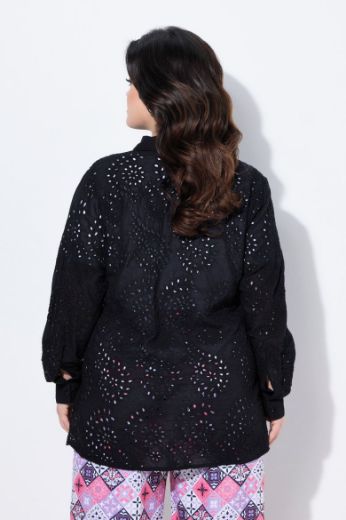 Plus size veliki brojevi Bluza s  ukrasnim vezom za punije