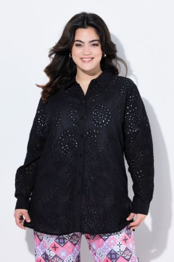 Plus size veliki brojevi Bluza s  ukrasnim vezom za punije