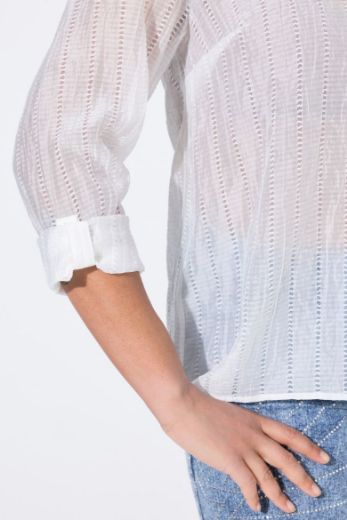 Plus size veliki brojevi Bluza od prozračne tkanine za punije