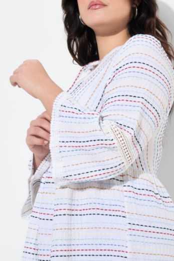 Plus size veliki brojevi Tunika na pruge za punije