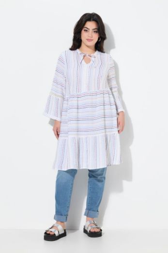 Plus size veliki brojevi Tunika na pruge za punije