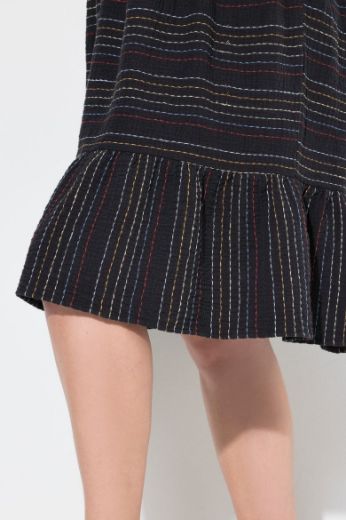 Plus size veliki brojevi Tunika na pruge za punije