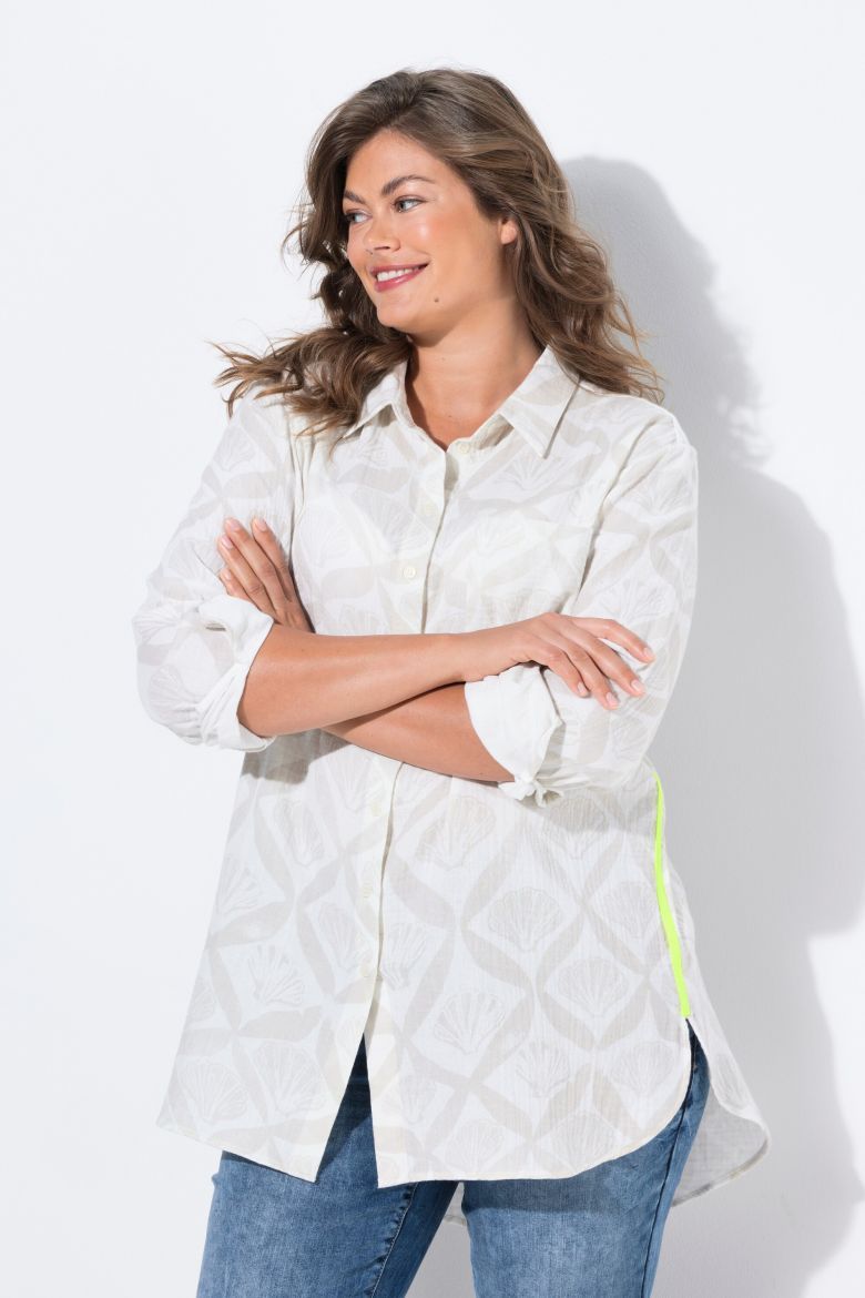 Plus size veliki brojevi Bluza dugih rukava dužeg kroja za punije