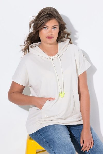 Veliki brojevi Majica kratkih rukava s kapuljačom moda za punije