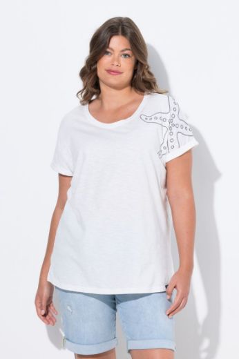 Plus size veliki brojevi Majica kratkih rukava okruglog ovratnika za punije