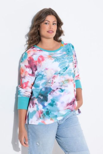 Plus size veliki brojevi Majica dugih rukava okruglog ovratnika za punije
