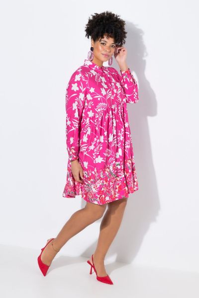 Veliki brojevi Bluza cvjetnog uzorka moda za punije