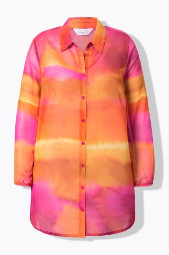 Plus size veliki brojevi Bluza od šifona dužeg kroja za punije