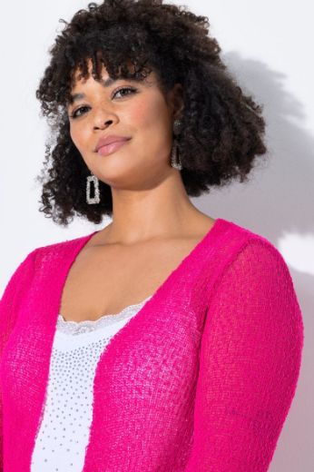Plus size veliki brojevi Jakna od perforirane tkanine za punije