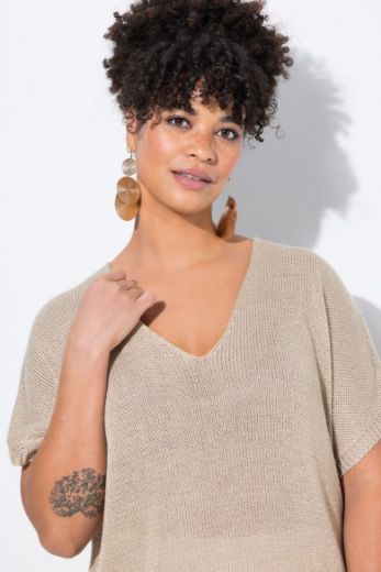 Plus size veliki brojevi Majica dugih rukava pletena za punije