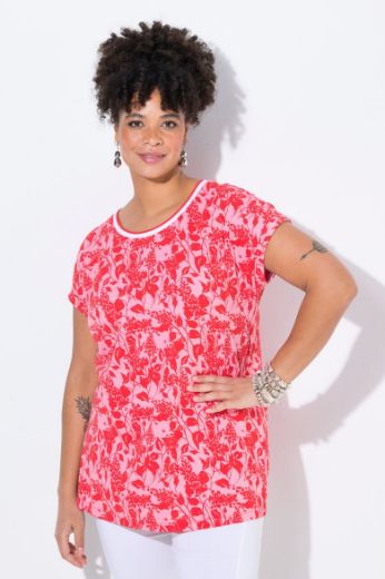 Plus size veliki brojevi Majica kratkih rukava cvjetnog uzorka za punije