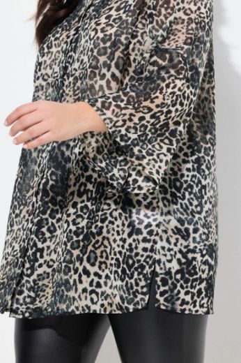 Plus size veliki brojevi Bluza s leopard uzorkom za punije