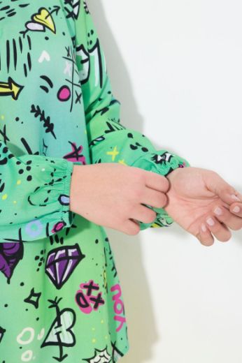 Plus size veliki brojevi Bluza sa printom stripa za punije