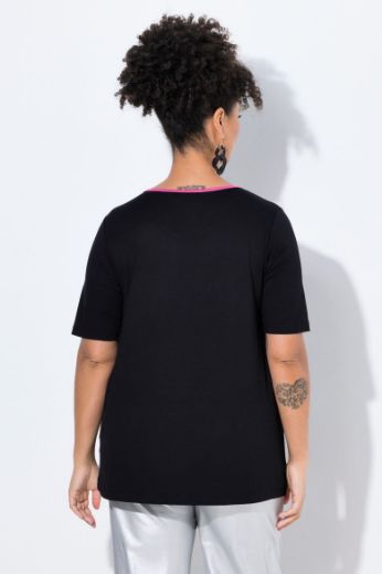 Plus size veliki brojevi Majica kratkih rukava na pruge za punije