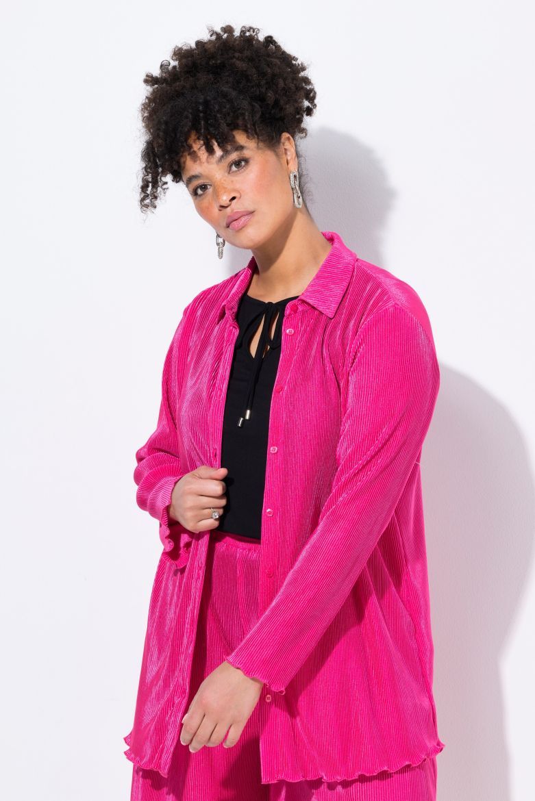Plus size veliki brojevi Bluza plisirana za punije
