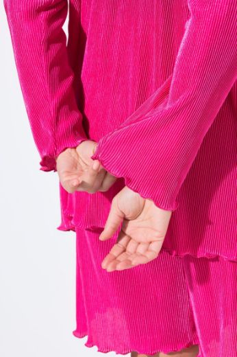 Plus size veliki brojevi Bluza plisirana za punije