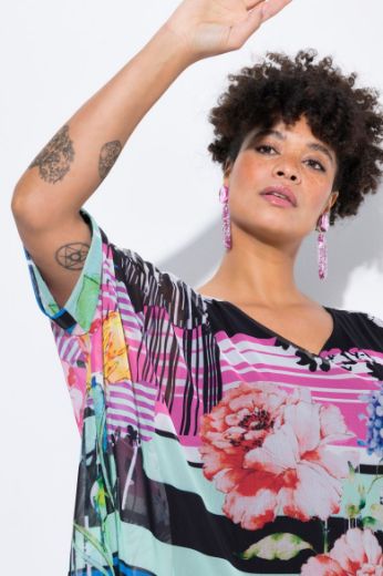 Plus size veliki brojevi Bluza mrežasta sa topom za punije