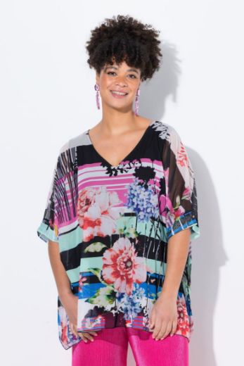 Plus size veliki brojevi Bluza mrežasta sa topom za punije