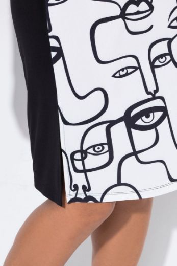 Plus size veliki brojevi Haljina s printom za punije