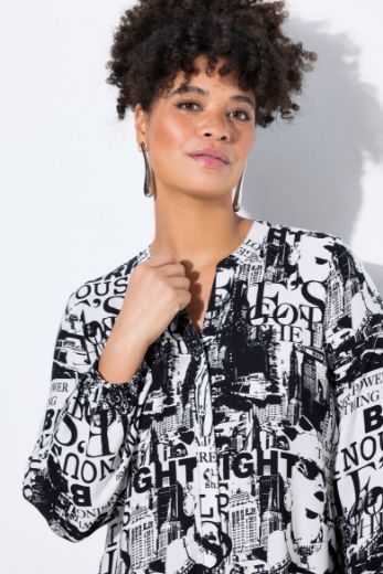 Plus size veliki brojevi Haljina s printom za punije