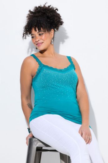 Plus size veliki brojevi Top s čipkastim detaljima za punije