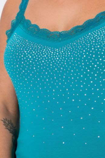Plus size veliki brojevi Top s čipkastim detaljima za punije
