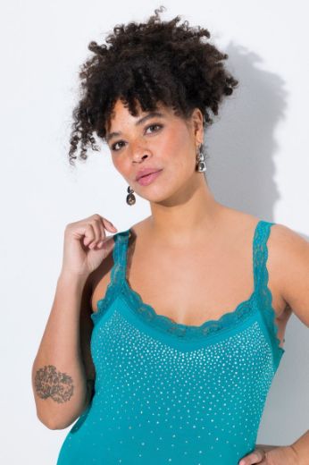 Plus size veliki brojevi Top s čipkastim detaljima za punije