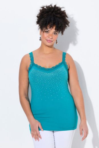 Plus size veliki brojevi Top s čipkastim detaljima za punije