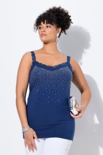 Plus size veliki brojevi Top s čipkastim detaljima za punije