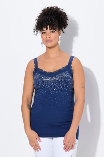 Plus size veliki brojevi Top s čipkastim detaljima za punije