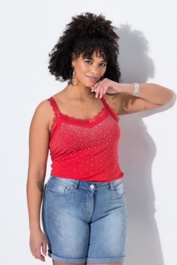 Plus size veliki brojevi Top s čipkastim detaljima za punije