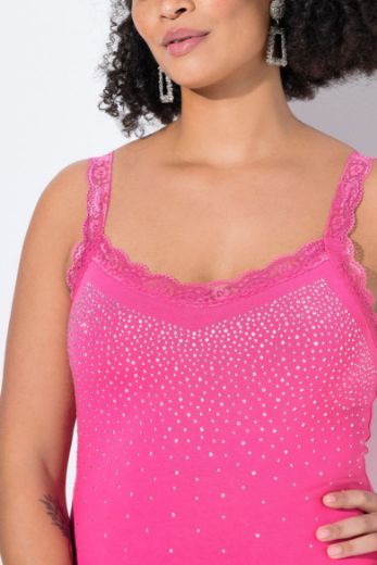 Plus size veliki brojevi Top s čipkastim detaljima za punije