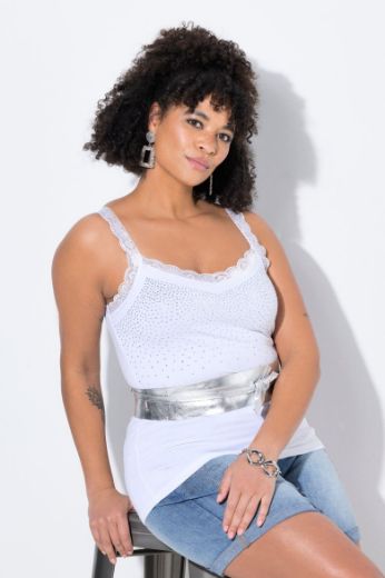 Plus size veliki brojevi Top s čipkastim detaljima za punije