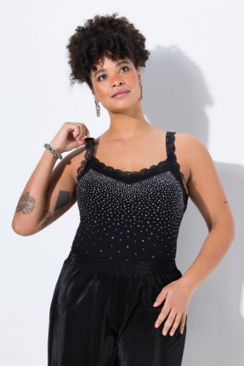 Plus size veliki brojevi Top s čipkastim detaljima za punije
