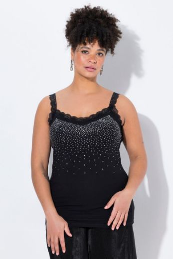 Plus size veliki brojevi Top s čipkastim detaljima za punije