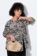 Veliki brojevi Bluza od muslina s leopard uzorkom moda za punije