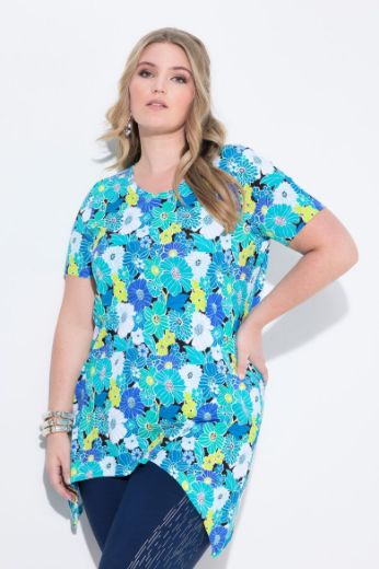 Plus size veliki brojevi Košulja cvjetnog uzorka za punije