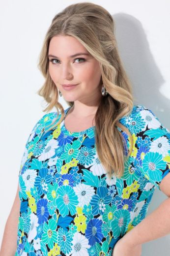 Plus size veliki brojevi Košulja cvjetnog uzorka za punije