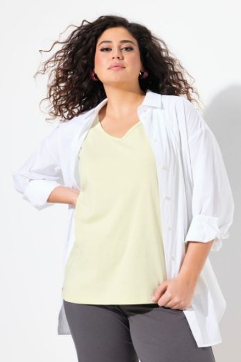 Plus size veliki brojevi Top V ovratnika za punije