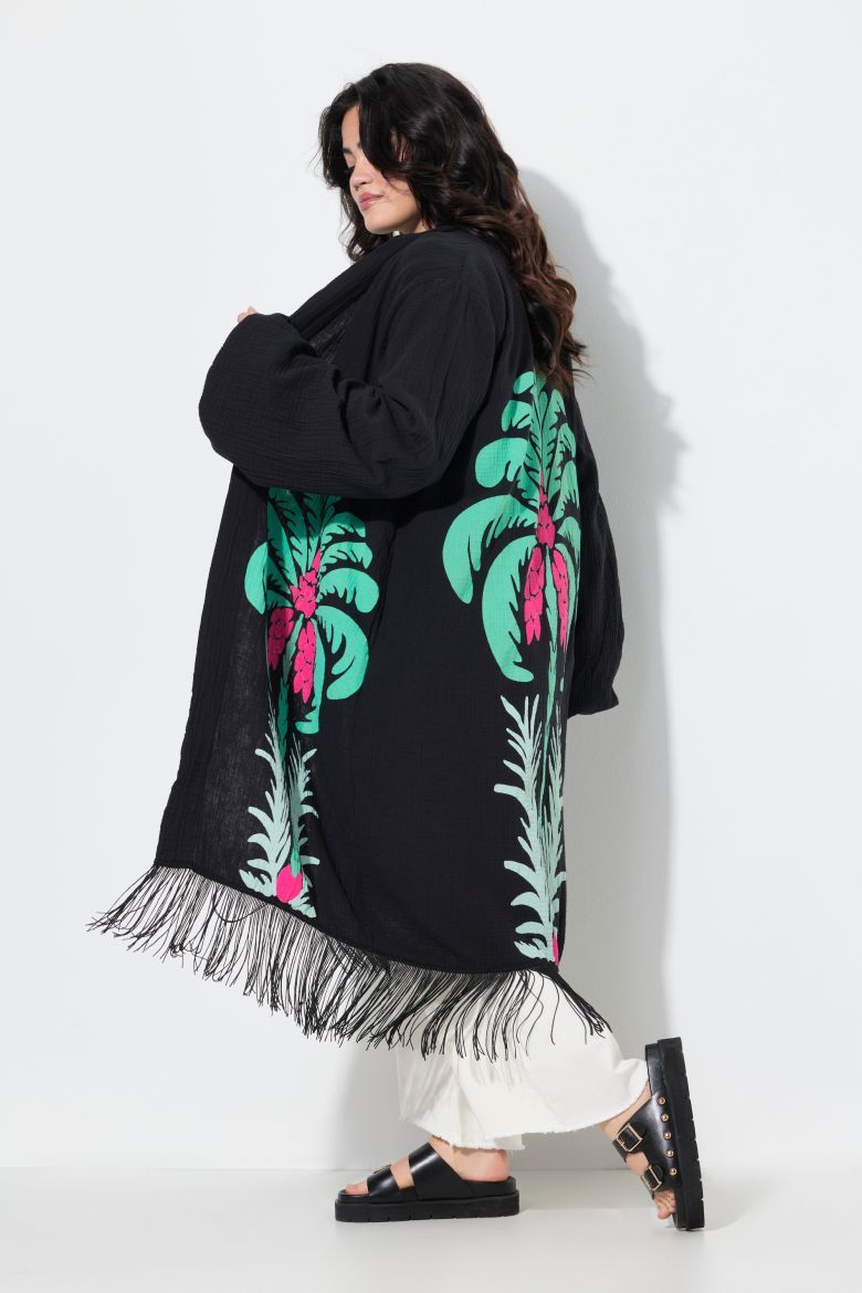 Plus size veliki brojevi Kimono s resama za punije