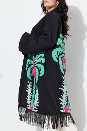 Plus size veliki brojevi Kimono s resama za punije