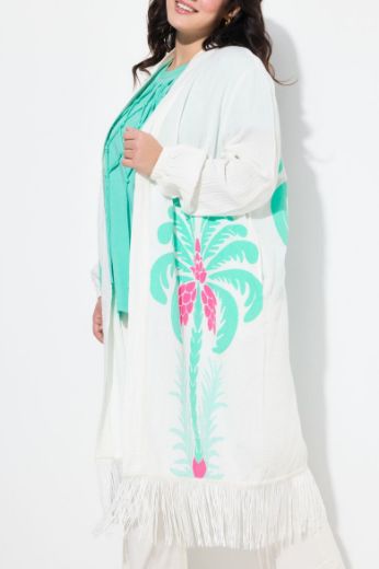 Plus size veliki brojevi Kimono s resama za punije