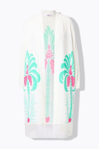 Plus size veliki brojevi Kimono s resama za punije