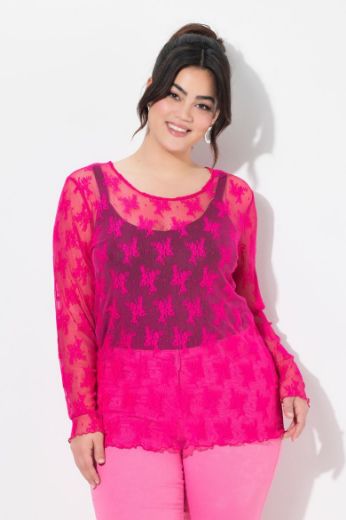 Plus size veliki brojevi Košulja s čipkastim detaljima za punije