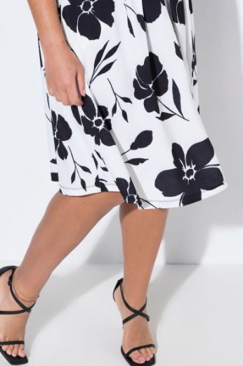 Plus size veliki brojevi Haljina cvjetnog printa za punije