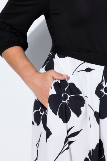 Plus size veliki brojevi Haljina cvjetnog printa za punije