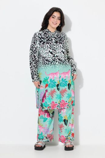 Plus size veliki brojevi Haljina midi s printom za punije