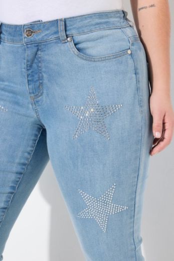 Plus size veliki brojevi Traperice ravnih nogavica za punije